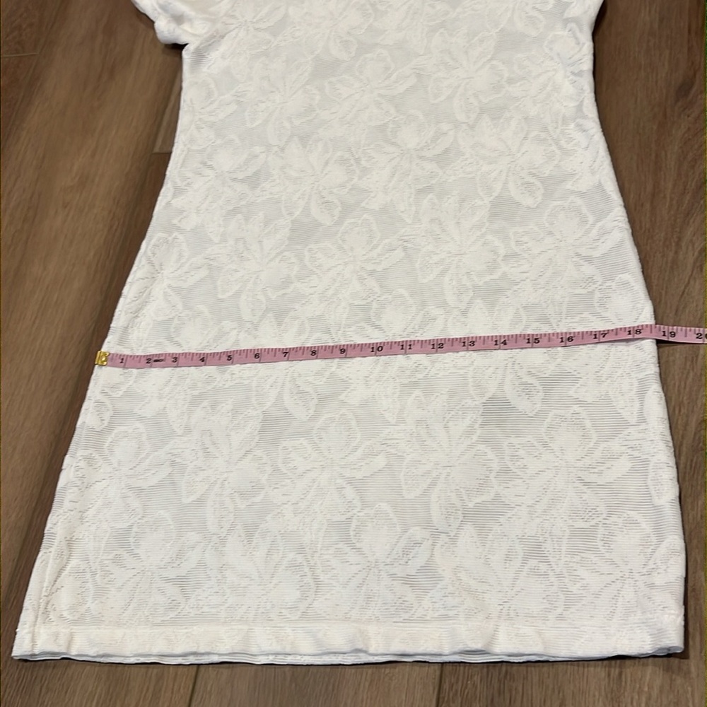 Tommy Bahama Cover-up Dress, Textured Fabric, Floral, Semi-Sheer, Size XS - Picture 8 of 13